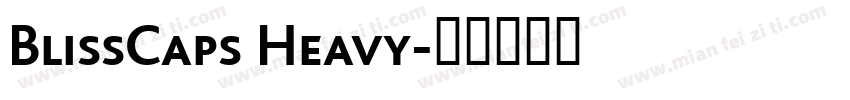 BlissCaps Heavy字体转换